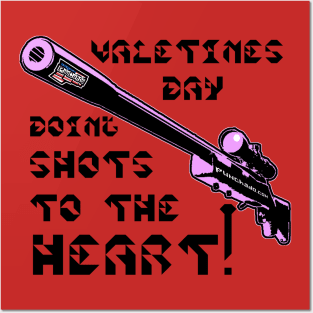 Valentines Day Doing Shots To The HEART! v. Code Pink Blk Text Posters and Art